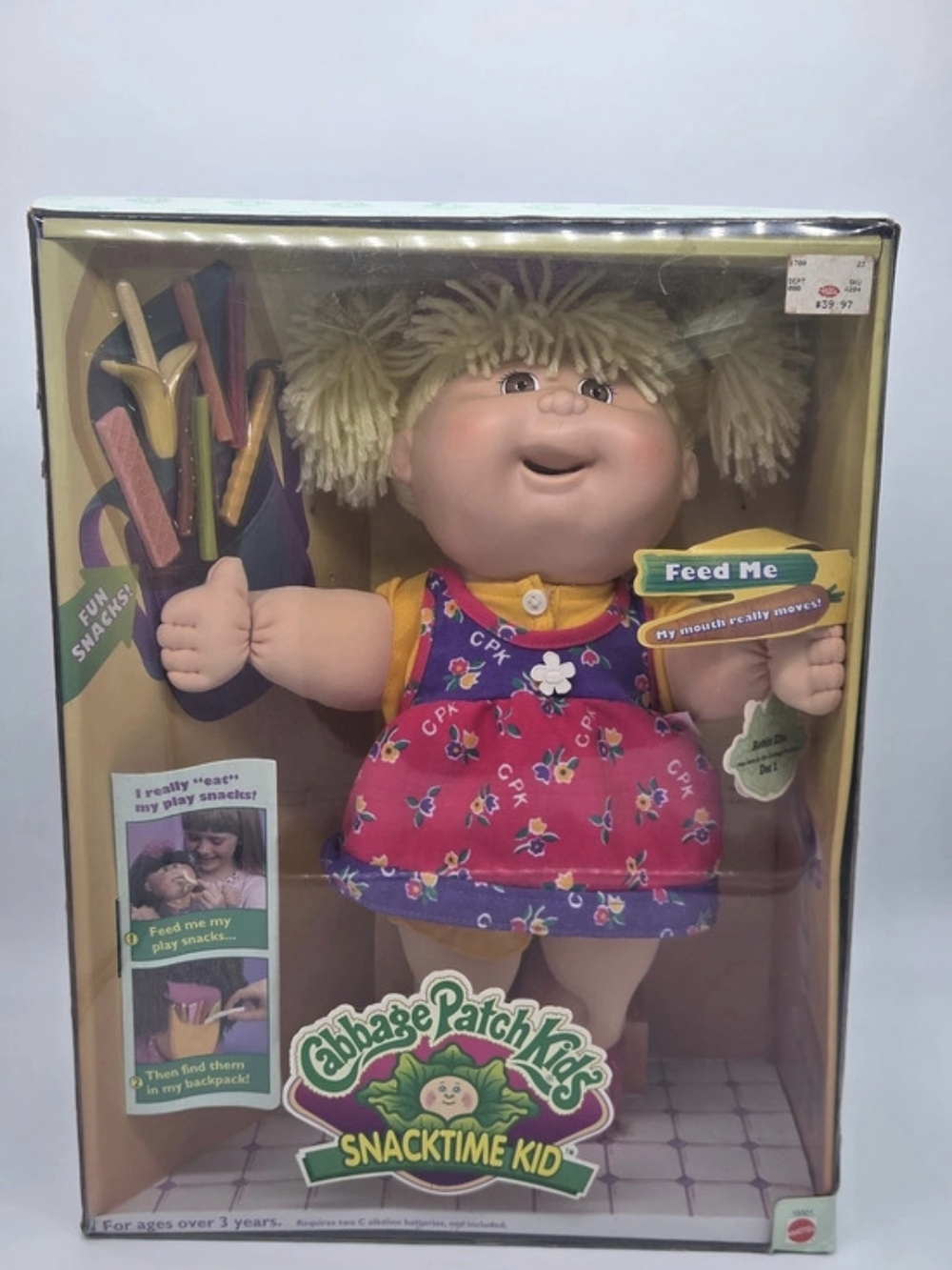 Cabbage Patch Kids Snacktime Kid Doll NWT Pink & Purple